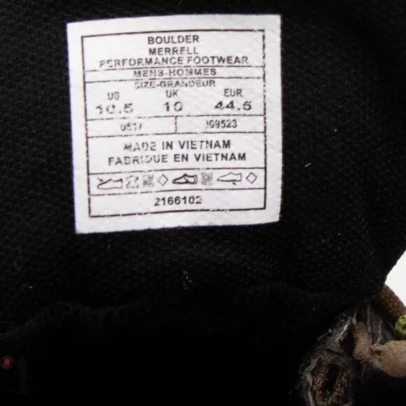 Merrell Boulder Men's Waterproof Hiking Boots - Size 10.5 - Picture 10 of 14